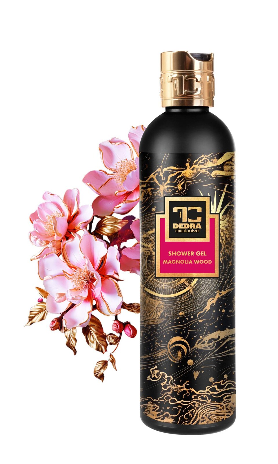 MAGNOLIA WOOD | exkluzivní šetrný sprchový gel s glycerinem & Aloe vera | 320 ml | FC DEDRA exclusive