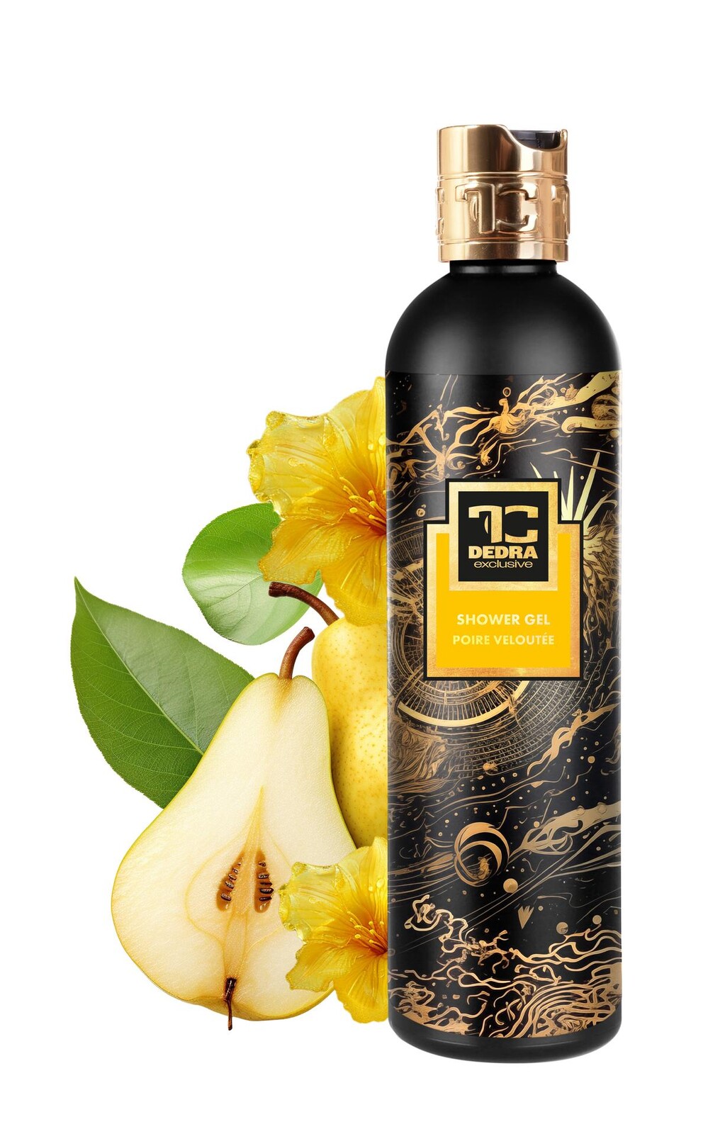 SAMETOVÁ HRUŠKA | exkluzivní šetrný sprchový gel s glycerinem & Aloe vera | 320 ml | FC DEDRA exclusive