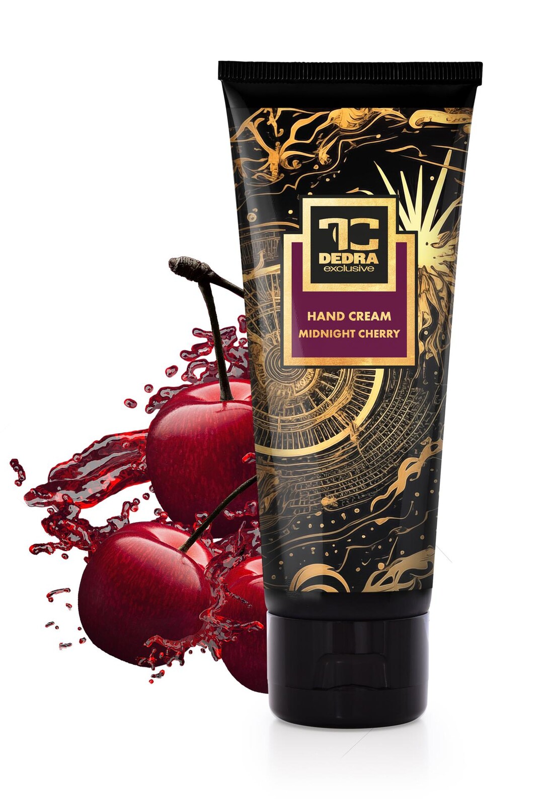 MIDNIGHT CHERRY | krém na ruce s mandlovým olejem & pšeničnými klíčky | 75 ml