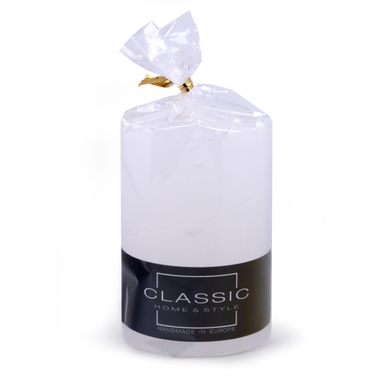 Sloupová rustikální svíčka, 70 x 100 mm, bílá