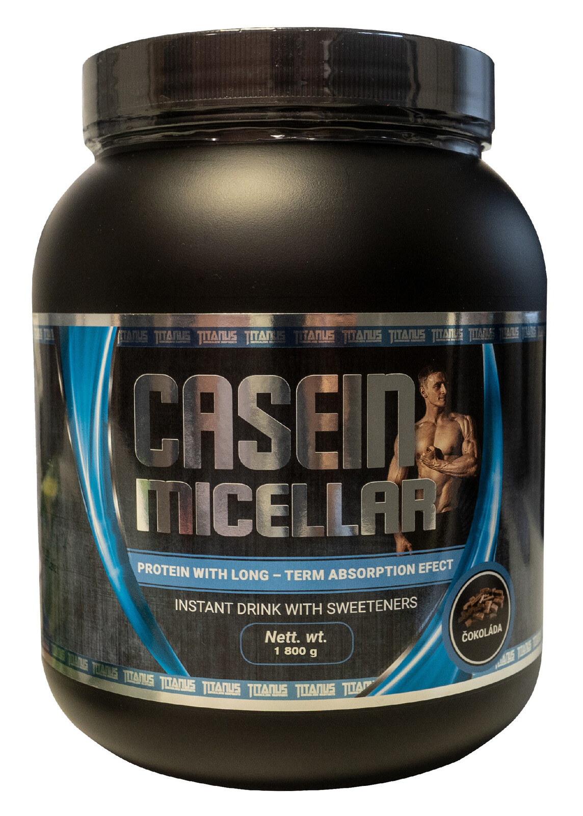 Aleš Lamka - Micelár Casein- Titánus 1800g Čokoláda- EXP: 7/2023 Množství: 1800 g, Příchuť: Čokoláda