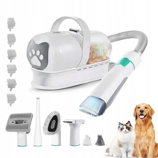 Sada 7 v 1 vysavačů pro česání a vysávání chlupů pro psy a kočky