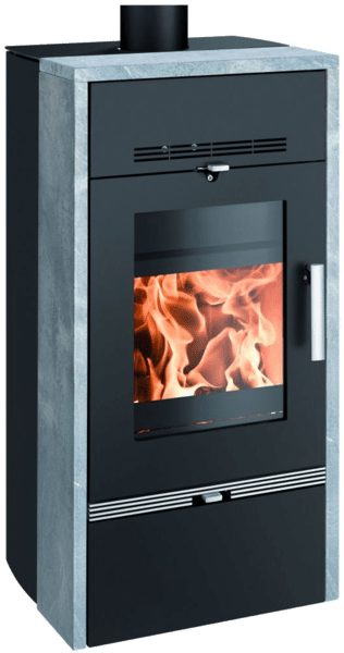 Haas+Sohn Kamna s výměníkem FARUM, černá/Speckstein
