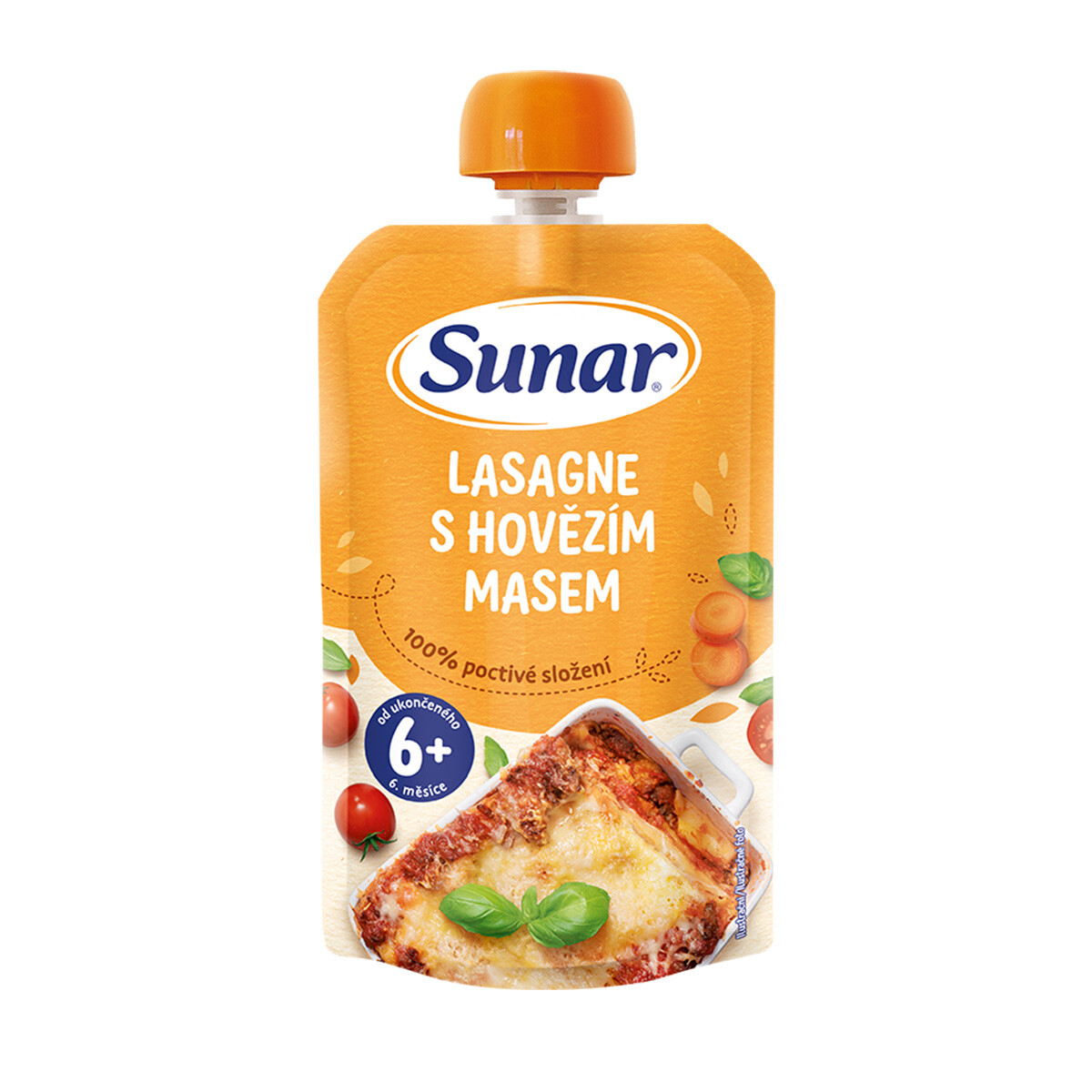 SUNAR příkrm lasagne s hovězím masem 6m+ 120 g