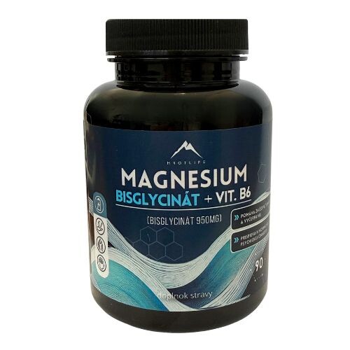HROTLIFE Magnesium bisglycinát + vitamín B6 90 kapslí