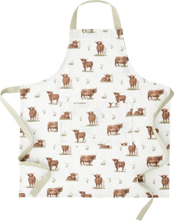 Bavlněná zástěra Angus Highland Cow – Catherine Lansfield
