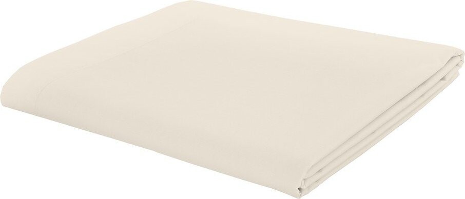 Krémové perkálové prostěradlo 275x275 cm Easy Iron Percale – Catherine Lansfield