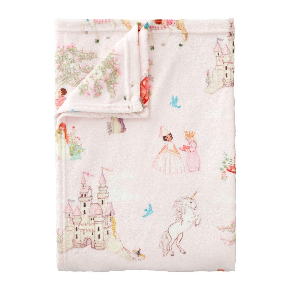 Růžová dětská deka z mikroplyše 150x200 cm Fairytale – Belle & Boo