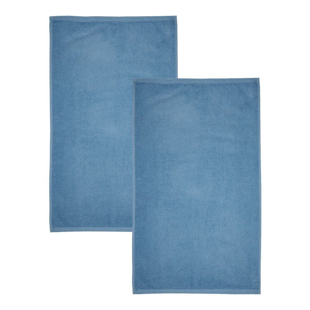 Modré rychleschnoucí/froté bavlněné osušky v sadě 2 ks 90x140 cm Quick Dry – Catherine Lansfield