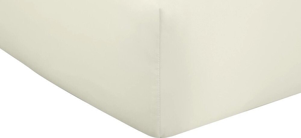 Béžové napínací saténové prostěradlo 90x190 cm Silky Soft – Catherine Lansfield