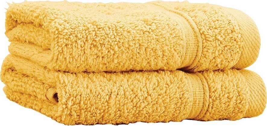 Žluté froté bavlněné ručníky v sadě 2 ks 30x30 cm Zero Twist – Catherine Lansfield