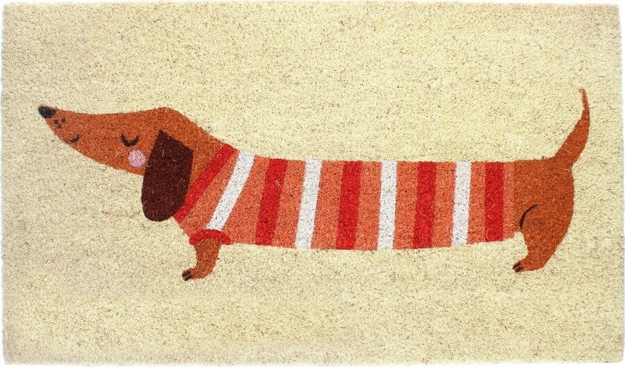 Rohožka z kokosového vlákna 43x73 cm Sausage Dog – Rex London