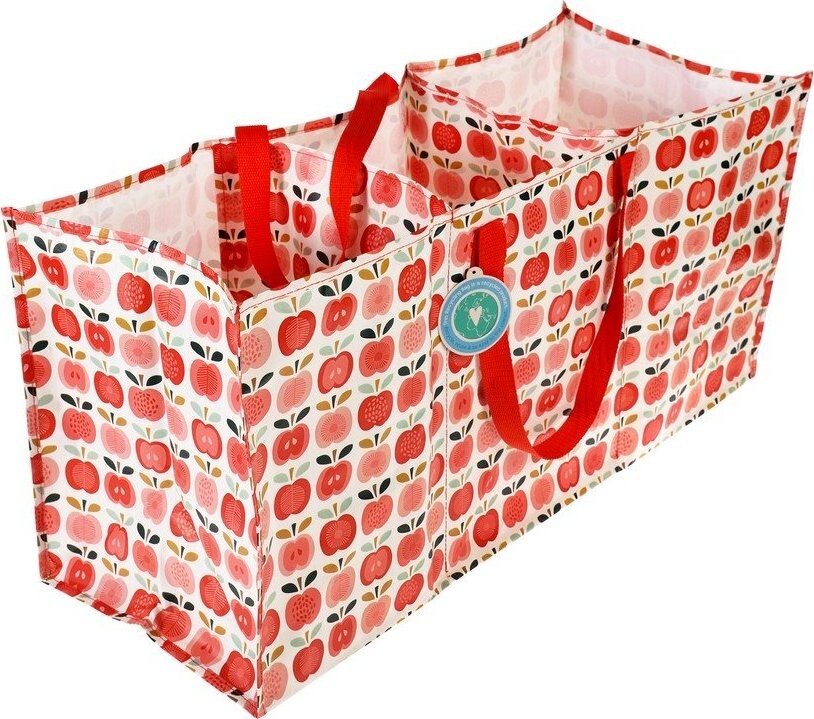 Červená taška 3x23 l na tříděný odpad z recyklovaného plastu Vintage Apple – Rex London