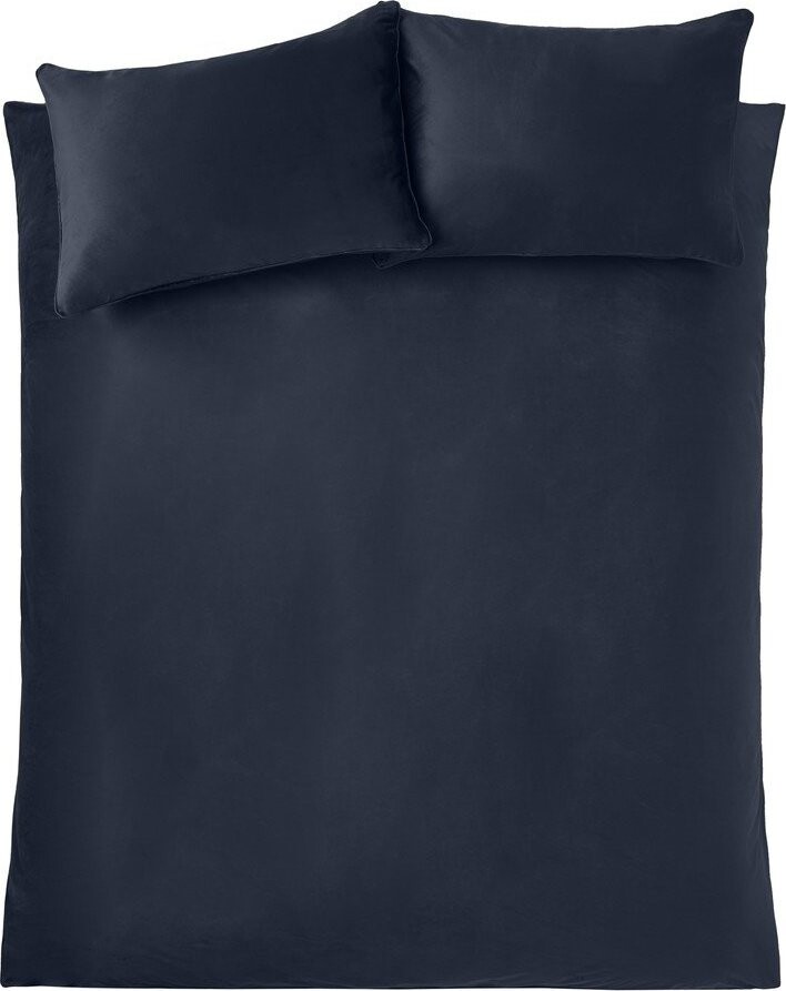 Modré sametové povlečení na dvoulůžko/prodloužené 230x220 cm Kingsley – Catherine Lansfield