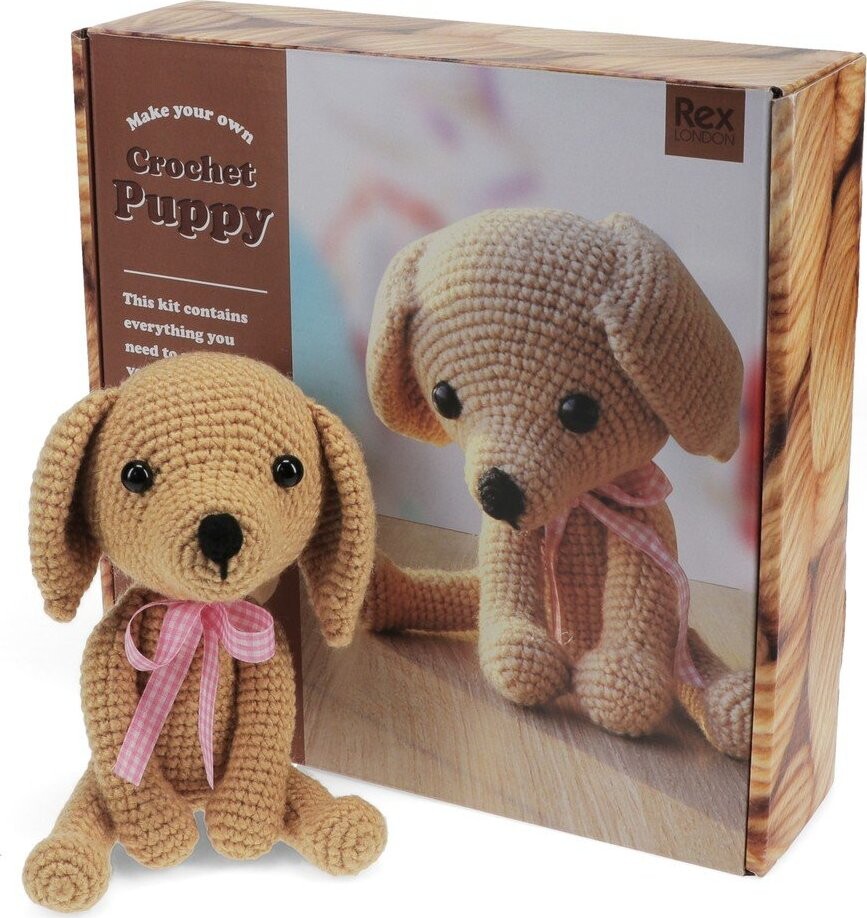 Kreativní sada DIY Crochet Puppy – Rex London