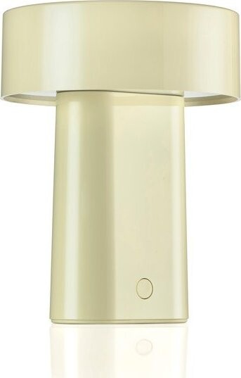 Světle zelená plastová LED stolní lampa (výška 18 cm) Oblong – Zone