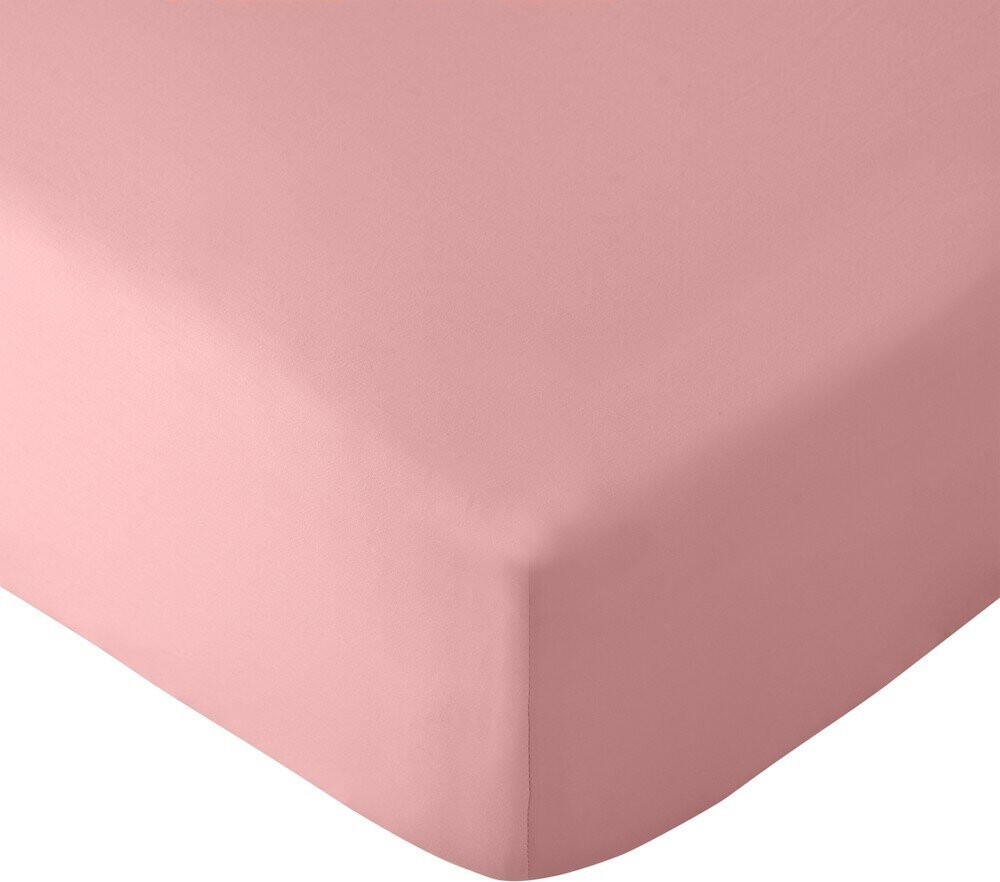 Růžové napínací prostěradlo 135x190 cm So Soft Non-Iron – Catherine Lansfield