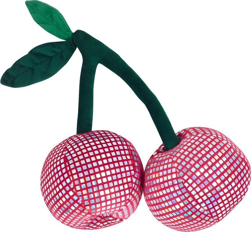 Plyšový dekorační polštář 25x30 cm Disco Cherries – Catherine Lansfield