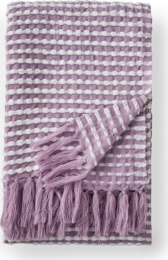 Deka v levandulové barvě 125x150 cm Stab Stitch – Catherine Lansfield