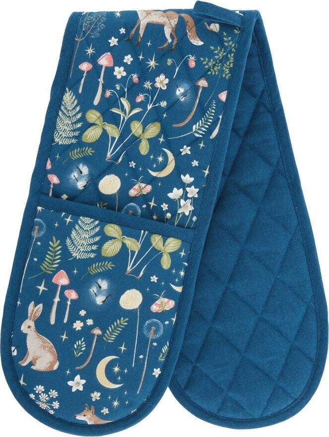 Bavlněná dvojitá kuchyňská chňapka Enchanted Twilight Animals – Catherine Lansfield
