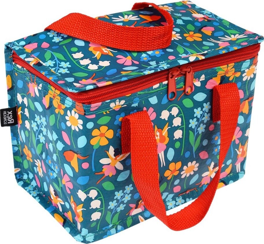 Červená/tmavě modrá chladicí taška Fairies in the Garden – Rex London