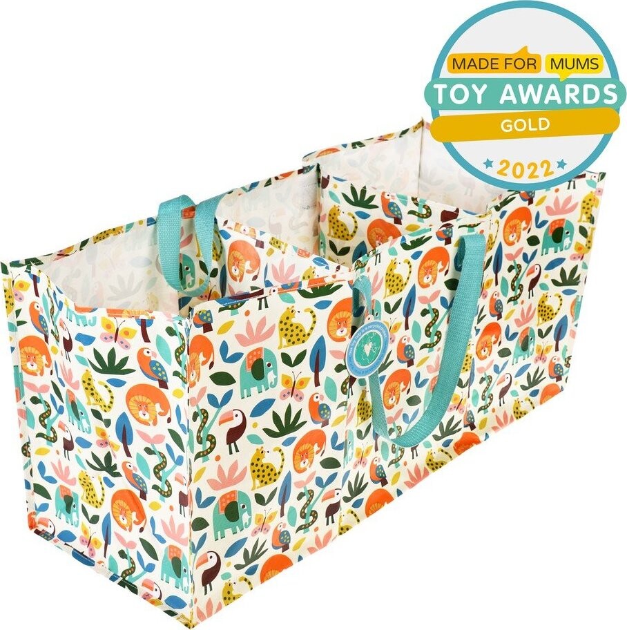 Taška 3x23 l na tříděný odpad z recyklovaného plastu Wild Wonders – Rex London
