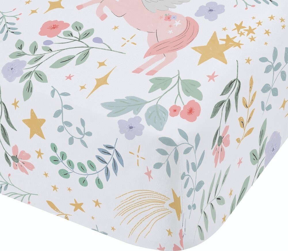 Napínací dětské prostěradlo na dvoulůžko 135x190 cm Fairytale Unicorn – Catherine Lansfield