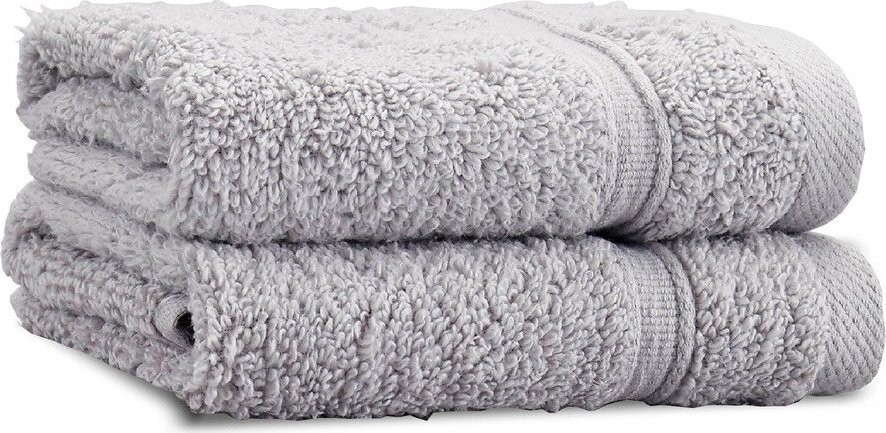 Světle šedé froté bavlněné ručníky v sadě 2 ks 30x30 cm Zero Twist – Catherine Lansfield