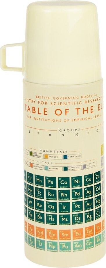 Krémová dětská termoska 350 ml Periodic Table – Rex London