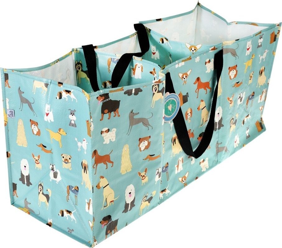 Světle modrá taška 3x23 l na tříděný odpad z recyklovaného plastu Best in Show – Rex London