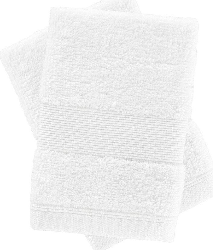 Bílé froté bavlněné ručníky v sadě 2 ks 30x30 cm Anti-Bacterial – Catherine Lansfield