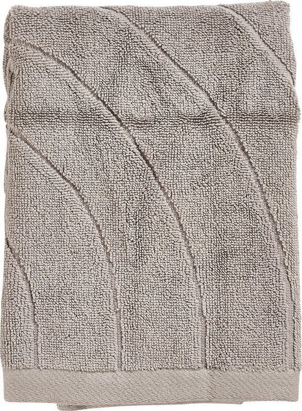 Šedobéžový froté bavlněný ručník 50x70 cm Time – Zone