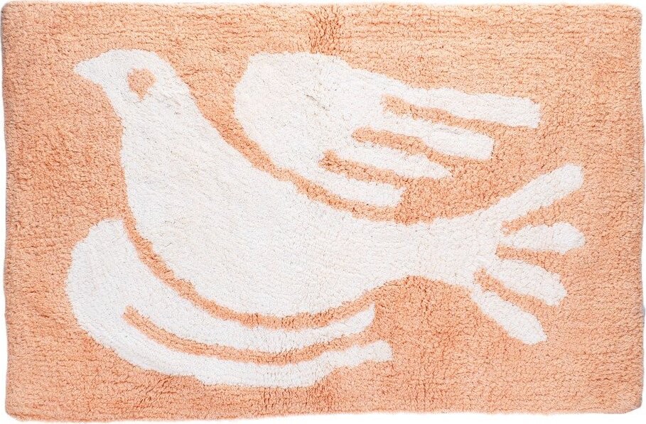 Broskvová koupelnová předložka 50x80 cm White Dove – Rex London