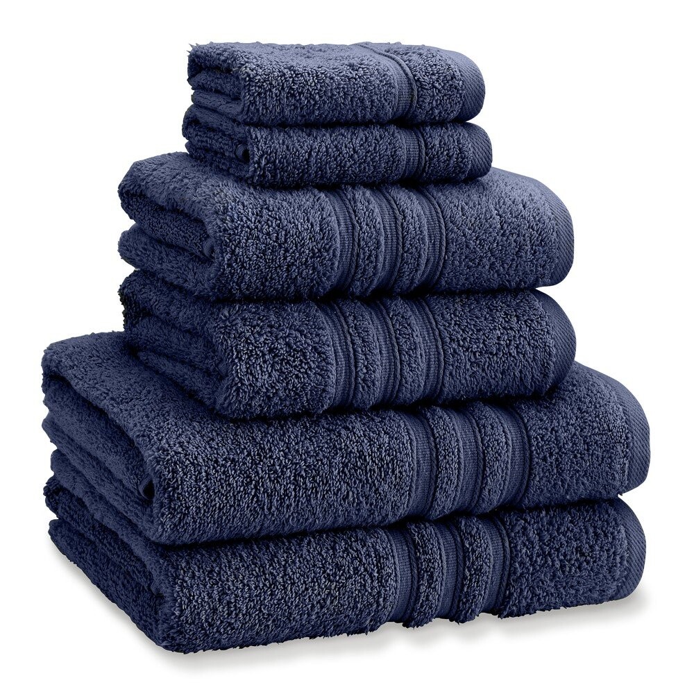 Tmavě modré froté bavlněné ručníky a osušky v sadě 6 ks Zero Twist – Catherine Lansfield