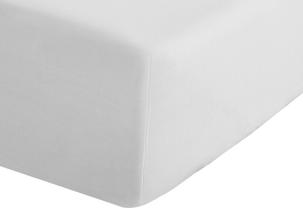 Bílé napínací perkálové prostěradlo 150x200 cm Easy Iron Percale – Catherine Lansfield