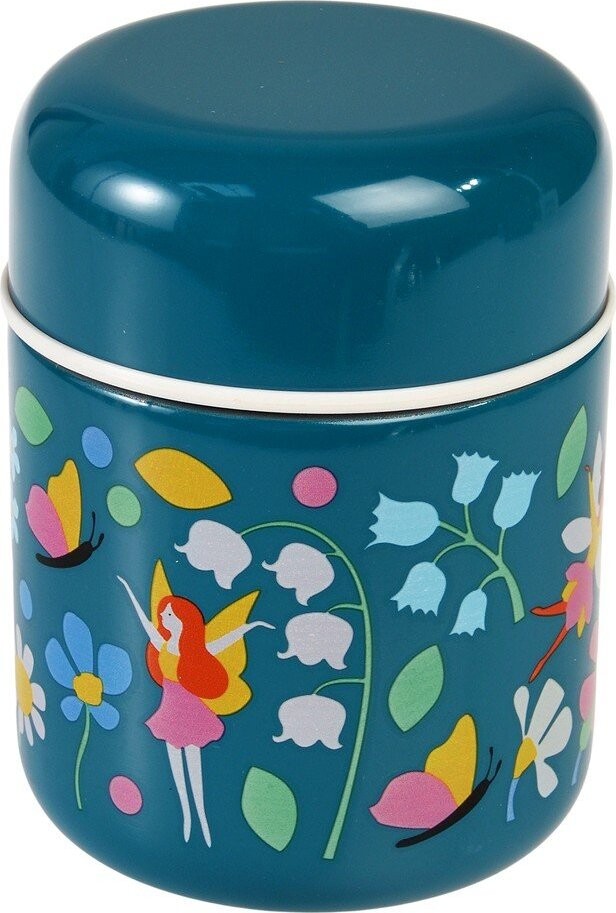 Modrá termoska na jídlo/dětská 280 ml Fairies in the Garden – Rex London