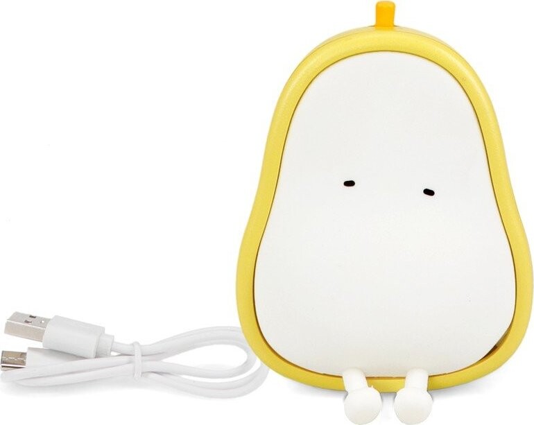 Žluté/bílé dětské noční světlo Pear – Rex London