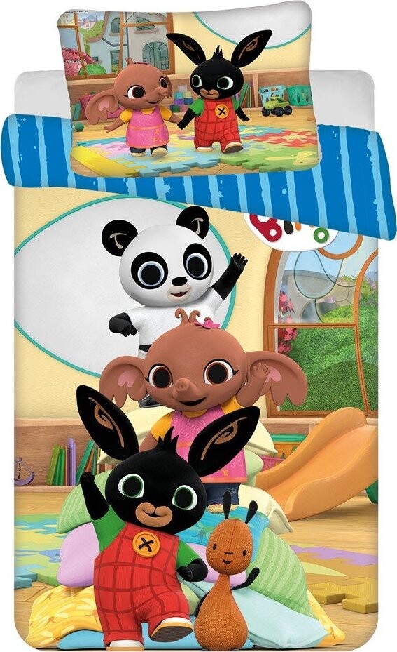 Bavlněné dětské povlečení do postýlky 100x135 cm Bing Bunny 