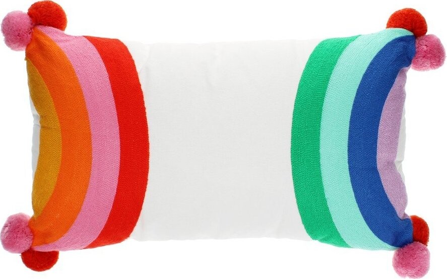 Dětský polštářek s příměsí bavlny 50x33 cm Rainbow – Rex London
