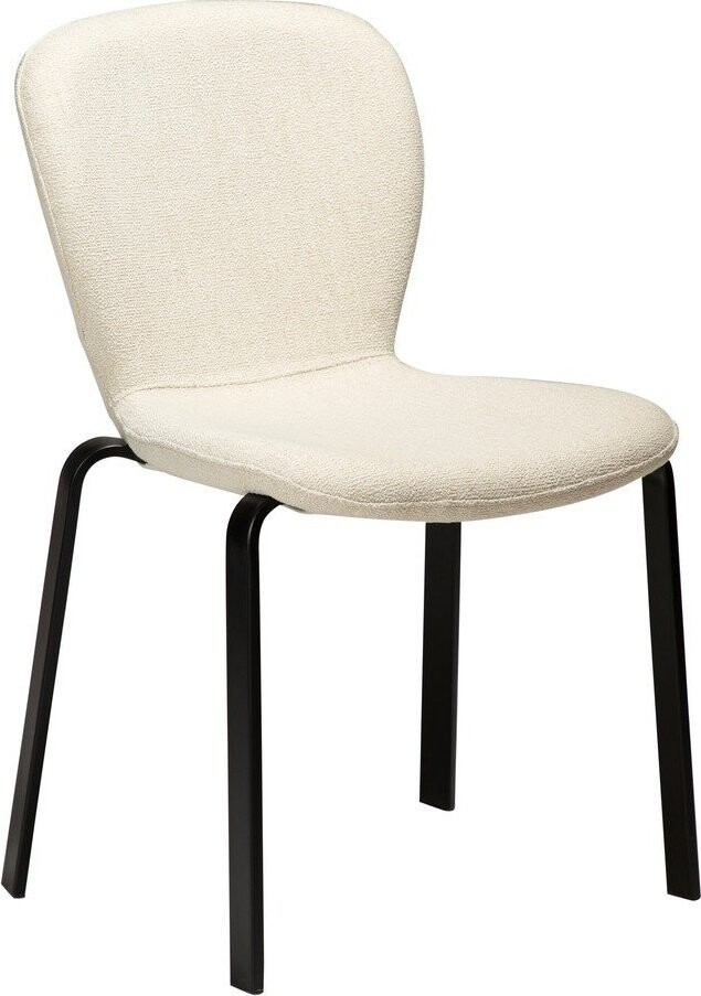 Krémová čalouněná jídelní židle Heap – DAN-FORM Denmark