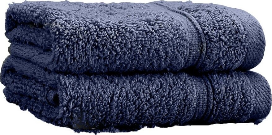 Tmavě modré froté bavlněné ručníky v sadě 2 ks 30x30 cm Zero Twist – Catherine Lansfield