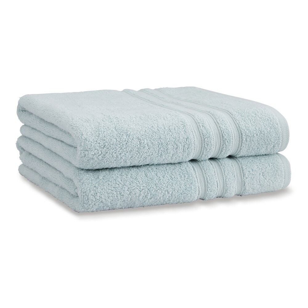 Světle modré froté bavlněné osušky v sadě 2 ks 90x140 cm Zero Twist – Catherine Lansfield