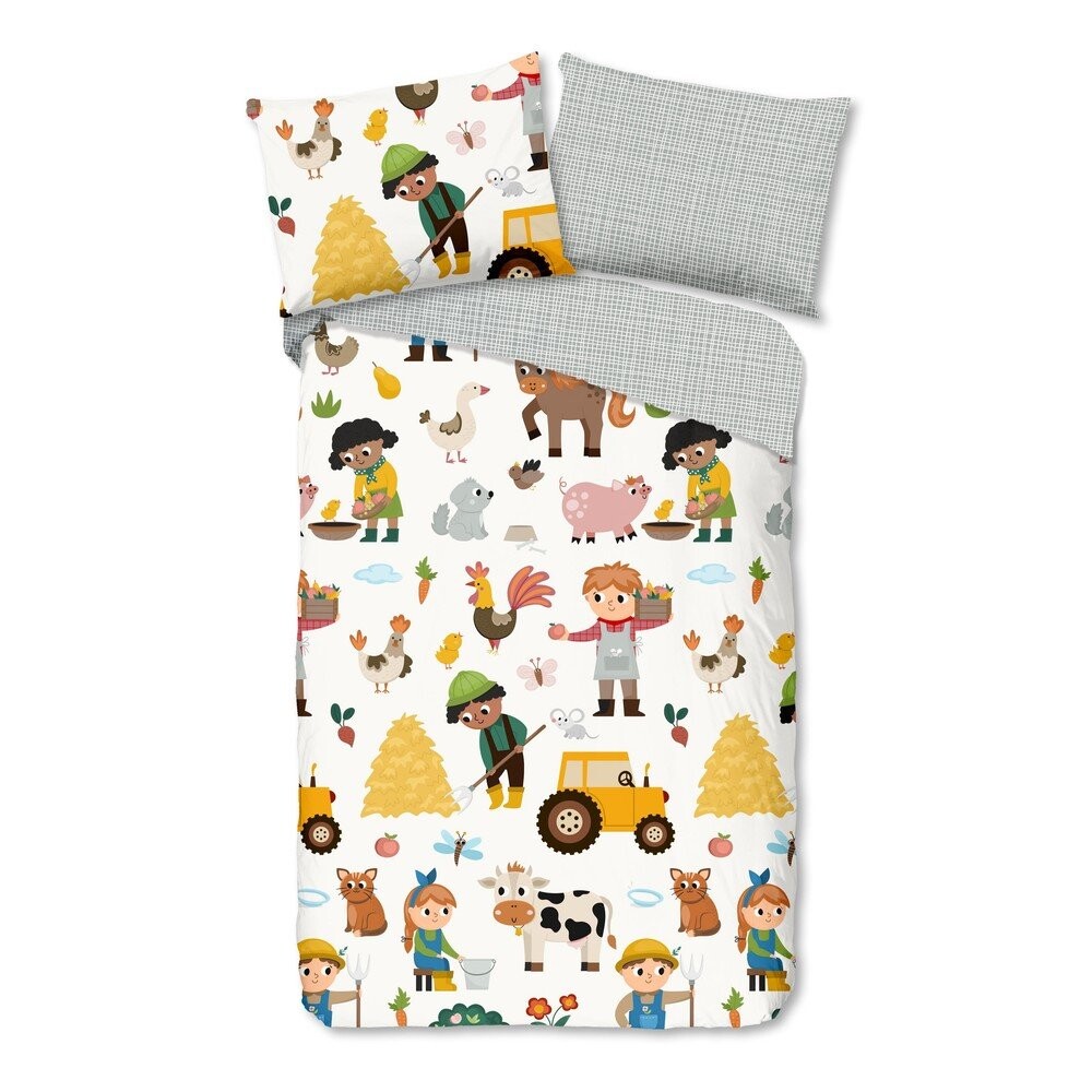 Bavlněné dětské povlečení na jednolůžko 140x200 cm Farm – Good Morning