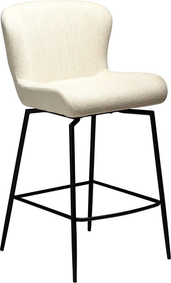 Krémová čalouněná barová židle (výška sedáku 67,5 cm) Glam – DAN-FORM Denmark