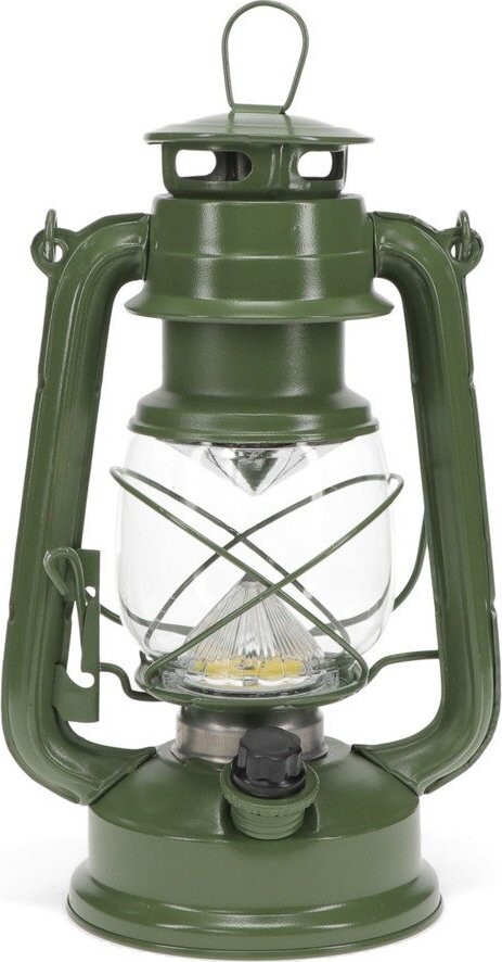 Tmavě zelená LED lucerna na baterky (výška 36 cm) Hurricane – Rex London