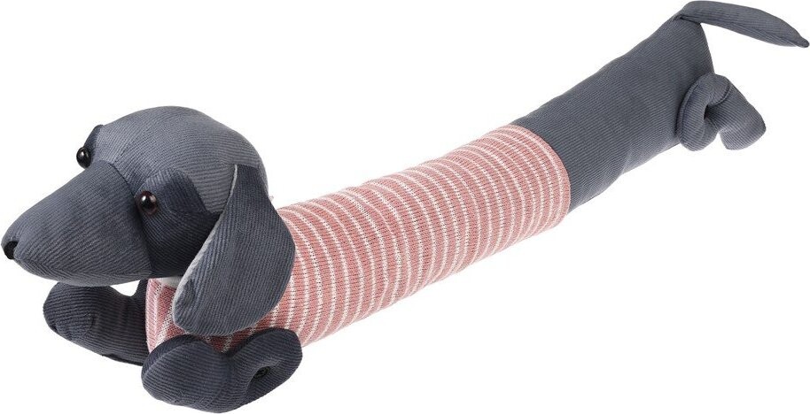 Růžová/šedá ochrana proti průvanu 17x76 cm Sausage Dog – Rex London