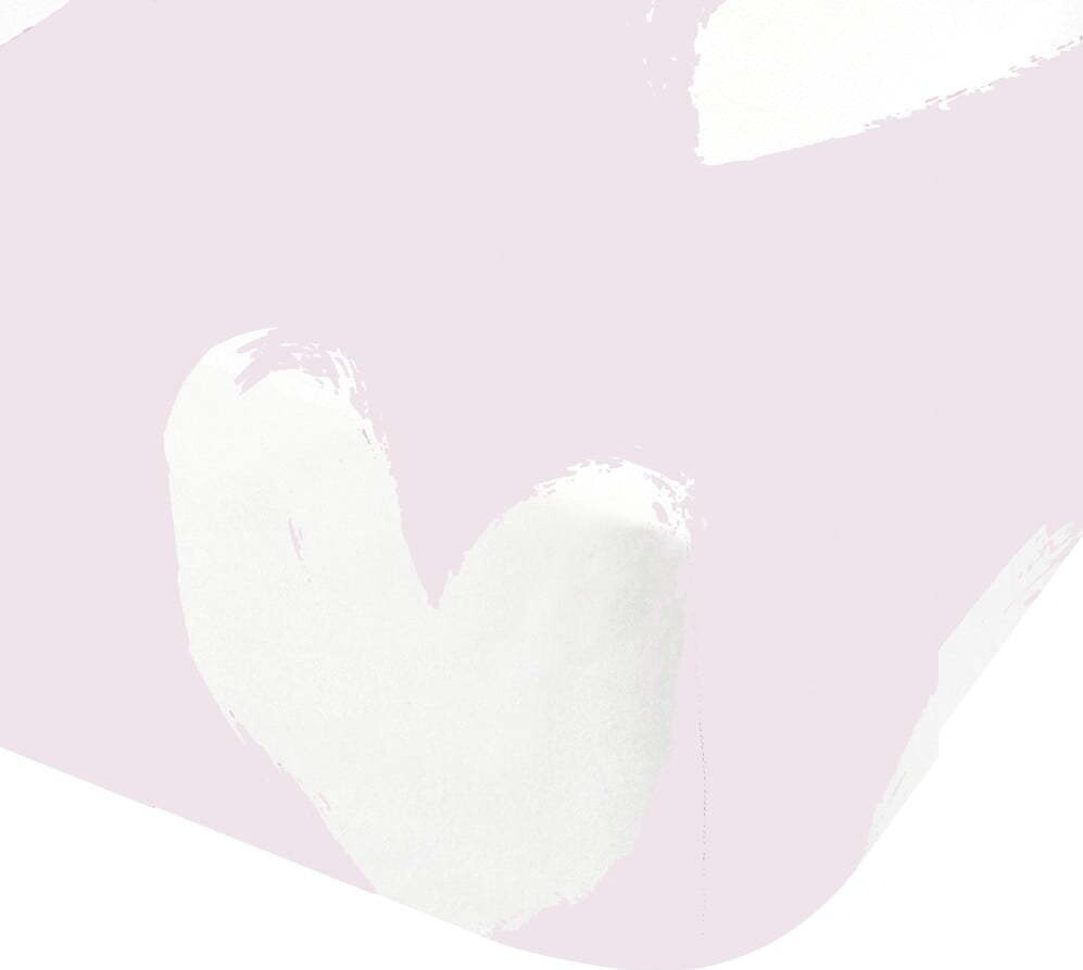 Růžové napínací flanelové dětské prostěradlo na dvoulůžko 135x190 cm Hearts – Catherine Lansfield