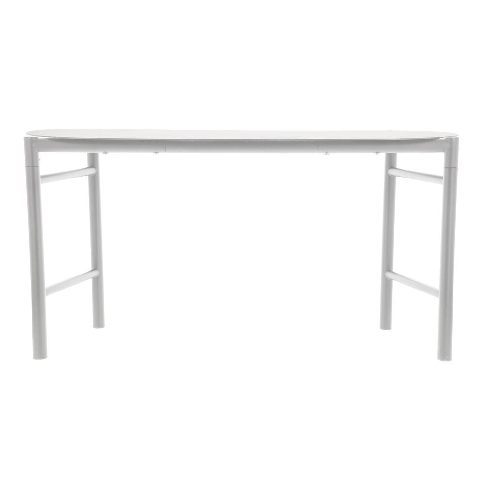 Světle šedá kovová zahradní lavice Disc – Zone