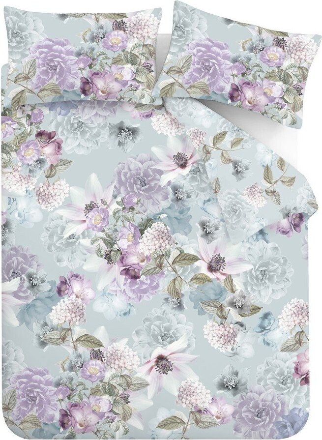 Světle modré povlečení na dvoulůžko/prodloužené 230x220 cm Floral Serenity – RHS
