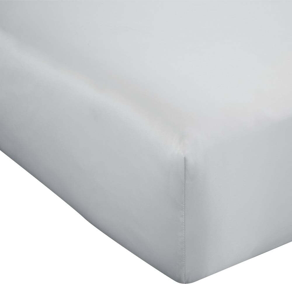 Šedé napínací saténové prostěradlo 150x200 cm Silky Soft – Catherine Lansfield